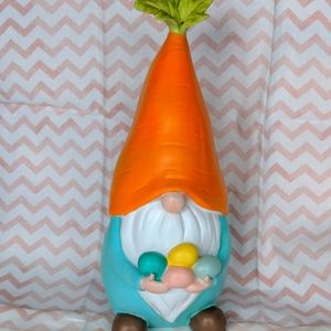 New - Resin Spring Easter Gnome holding Eggs - 12"